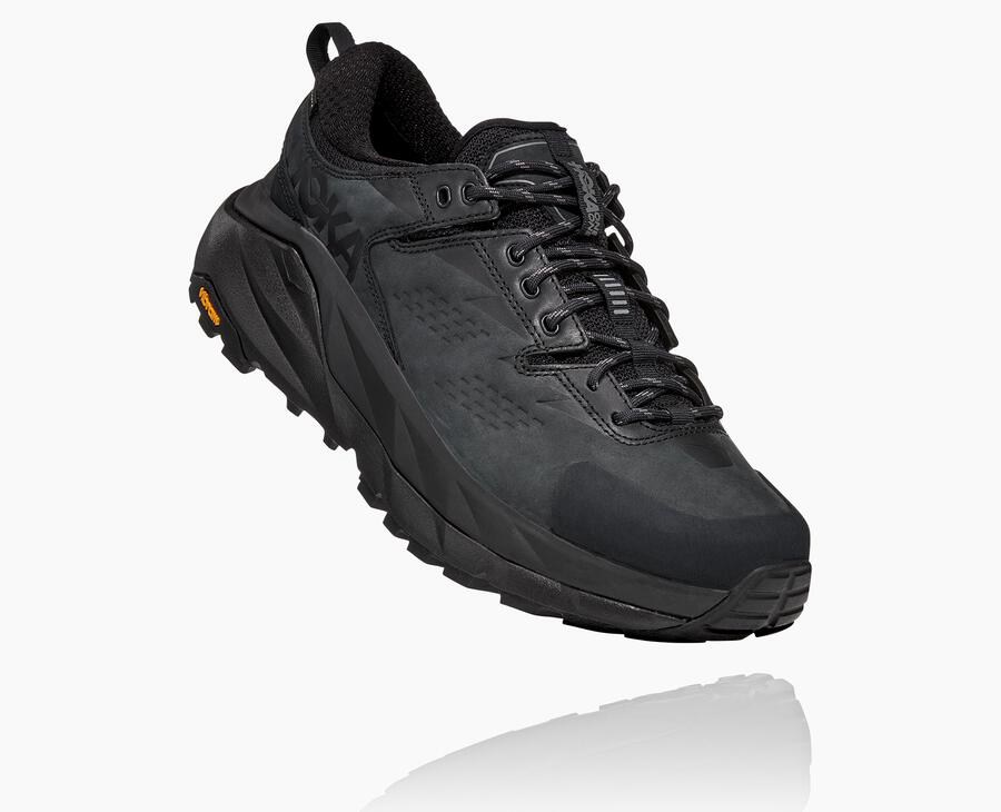Hoka One One Kaha Low Gore-Tex - Men's Trail Shoes - Black - UK 469PTCQHF